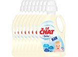 Le Chat Gel Bebe - Detersivo Liquido Per Bucato - Confezione Risparmio - 8 X 32 Lavaggi