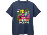 Disney - Maglietta "Encanto Many Houses"" Per Ragazzi BI17086 (104) (Blu Navy)"