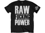 Iggy & The Stooges - Maglietta "Raw"" Per Uomo/Donna Unisex RO7769 (Xl) (Nero/Bianco)"