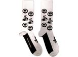 The Beatles - Calzini "Meanies"" Per Uomo/Donna Unisex RO7770 (40,5 Eu - 45,5 Eu) (Bianco/Nero)"