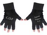 Cradle Of Filth - Guanti Unisex Senza Dita "Supreme Vampiric Evil"" RO7807 (Taglia Unica) (Nero/Bianco)"