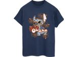 Disney - Maglietta "Ohana"" Da Donna BI30222 (S) (Blu Navy)"
