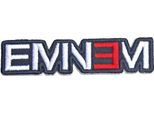 Eminem - Scollo - Toppa Da Stirare - Logo In Cotone RO7957 (Taglia Unica) (Bianco/Rosso/Nero)