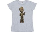 Marvel - Maglietta "I Am Groot"" Da Donna BI30512 (Xl) (Grigio)"