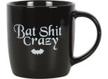 Something Different - Tazza Da Caffè "Bat Shit Crazy"" SD5249 (Taglia Unica) (Nero/Bianco)"