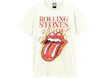Amplified - Maglietta "Hot Tongue"" Da Uomo GD1190 (3XL) (Bianco Sporco)"