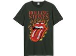 Amplified - Maglietta "Hot Tongue"" Da Uomo GD1190 (3XL) (Charcoal)"