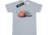 Disney - Maglietta Cars Saetta Vs Tempesta Ragazzi BI12125 (152-158) (Grigio)