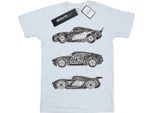 Disney - Maglietta "Cars"" Per Ragazzi BI12126 (128) (Bianco)"