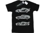 Disney - Maglietta "Cars"" Per Ragazzi BI12126 (128) (Nero)"