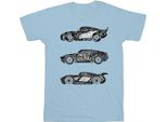 Disney - Maglietta "Cars"" Per Ragazzi BI12126 (128) (Azzurro)"