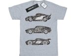 Disney - Maglietta "Cars"" Per Ragazzi BI12126 (116) (Grigio)"