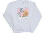Disney - Felpa "Lady And The Tramp"" Da Donna BI12399 (Xl) (Bianco)"