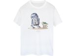 Star Wars - Maglietta "The Mandalorian"" Da Donna BI45890 (M) (Bianco)"
