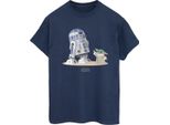 Star Wars - Maglietta "The Mandalorian"" Da Donna BI45890 (M) (Blu Navy)"