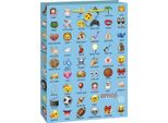 Unique Party - Sacchetto Regalo Emoji SG28521 (Taglia Unica) (Blu/Colorato)