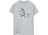 Star Wars - Maglietta "The Mandalorian"" Da Donna BI45890 (M) (Grigio)"