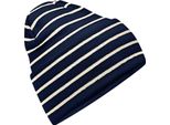 Beechfield - "Original"" Beanie Basso Legato Per Uomini/Donne Unisex RW9203 (Taglia Unica) (Blu Scuro/Bianco Morbido)"