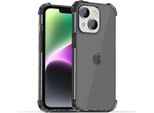 Smartphonica Iphone 14 Custodia In Silicone Antiurto Trasparente Con Paraurti - Nero