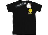 Looney Tunes - Maglietta "Tweety Pie Head"" Da Uomo BI34089 (3XL) (Nero)"