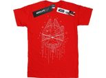 Star Wars - Maglietta "Millennium Delivery"" Da Uomo BI46660 (4XL) (Rosso)"