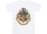 Harry Potter - Maglietta "Hogwarts"" Per Ragazzi BI20633 (152-158) (Bianco)"