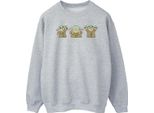 Star Wars - Felpa "The Mandalorian"" Per Uomo BI46732 (M) (Grigio)"