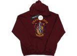 Harry Potter - Felpa Con Cappuccio "Grifondoro"" Da Donna BI9165 (Xxl) (Borgogna)"