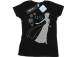 Disney - Maglietta "Frozen"" Da Donna BI21902 (Xl) (Nero)"