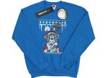 Tom And Jerry - Felpa "Christmas Fair Isle"" Da Uomo BI47003 (Xxl) (Blu Reale)"