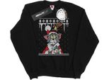Tom And Jerry - Felpa "Christmas Fair Isle"" Da Uomo BI47003 (Xxl) (Nero)"