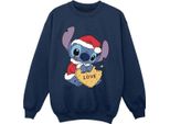 Disney - Felpa Per Ragazze BI22406 (128) (Blu Navy)