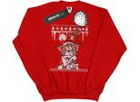 Tom And Jerry - Felpa "Christmas Fair Isle"" Per Bambini BI47003 (S) (Rot)"