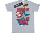 Dc Comics - Maglietta "Ha Ha Ha Ho Ho"" Da Uomo BI14321 (S) (Grigio)"