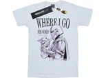 Star Wars - Maglietta "The Mandalorian Where I Go"" Da Uomo BI47248 (Xxl) (Bianco)"