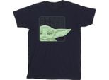 Star Wars - Maglietta "The Mandalorian"" Per Ragazzi BI37815 (104) (Blu Navy)"