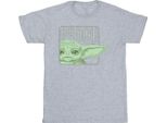 Star Wars - Maglietta "The Mandalorian"" Da Uomo BI47439 (4XL) (Grigio)"