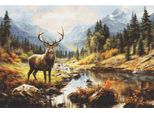 Luca-S Confezione Da Ricamo A Punto Croce "Collezione Oro La Grandezza Della Natura"", Schema A Contare, 67X44Cm"