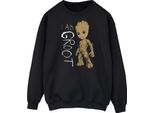 Marvel - Felpa "Guardiani Della Galassia I Am Groot"" Per Bambini BI48742 (S) (Schwarz)"