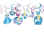 Cenerentola - Vortice - Decorazione Da Appendere Confezione Da 12 Pezzi - Foil SG31030 (Taglia Unica) (Blu/Viola/Argento)