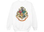 Harry Potter - Felpa "Hogwarts"" Per Bambina BI20447 (116) (Bianco)"