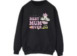 Disney - Felpa "Best Mum Ever"" Da Donna BI29007 (S) (Nero)"