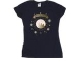 Harry Potter - Maglietta "Hogwarts"" Da Donna BI24146 (M) (Blu Navy)"