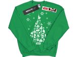 Star Wars - Felpa Da Uomo BI3211 (L) (Verde Irlandese)