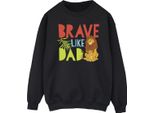 Disney - Felpa "Il Re Leone Coraggioso Come Papà"" Per Bambini BI30638 (M) (Schwarz)"
