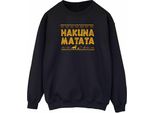 Disney - Felpa "Il Re Leone Hakuna Matata"" Da Donna BI50262 (Xl) (Nero)"