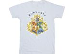 Harry Potter - Maglietta "Hogwarts"" Per Ragazzi BI21321 (152-158) (Bianco)"