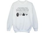 Star Wars - Felpa Per Ragazzi BI50511 (104) (Bianco)