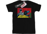 Dc Comics - Maglietta "Batman Robin Slap"" Da Uomo BI31669 (S) (Nero)"