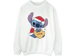 Disney - Felpa Da Donna BI22625 (Xl) (Bianco)